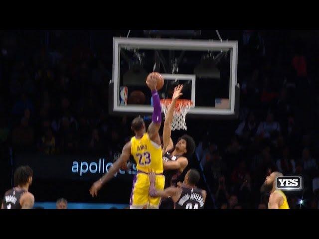 LeBron James Gets Blocked By Jarrett Allen - BLOCK OF THE YEAR? - Lakers vs Nets