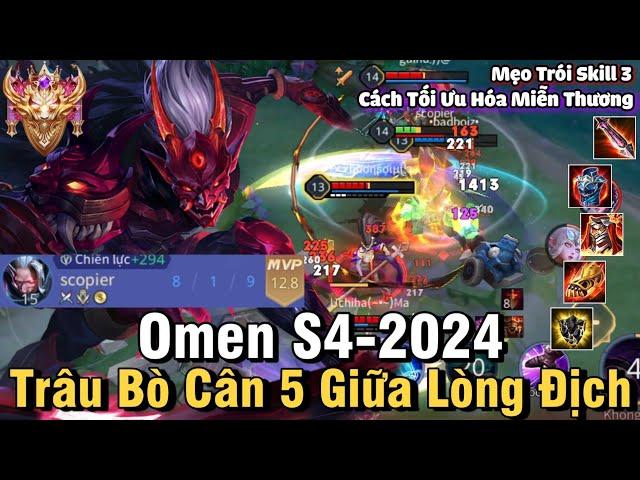 Omen S4-2024 Liên Quân Mobile | Cách Chơi, Lên Đồ, Phù Hiệu, Bảng Ngọc Cho Omen S4 2024 Đi Top