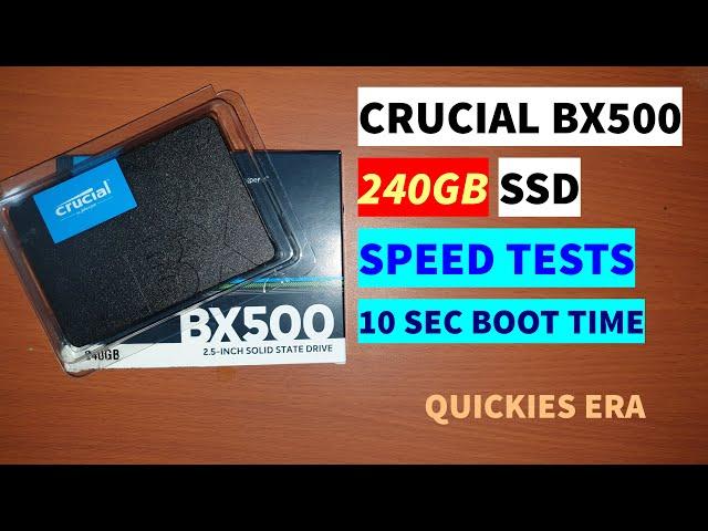 CRUCIAL BX500 240GB SSD|COMPLETE SPEED TEST|UNDER 2400||