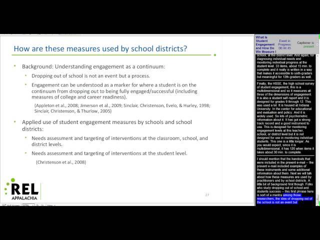 What Is Student Engagement and How Do We Measure It? (REL Appalachia)