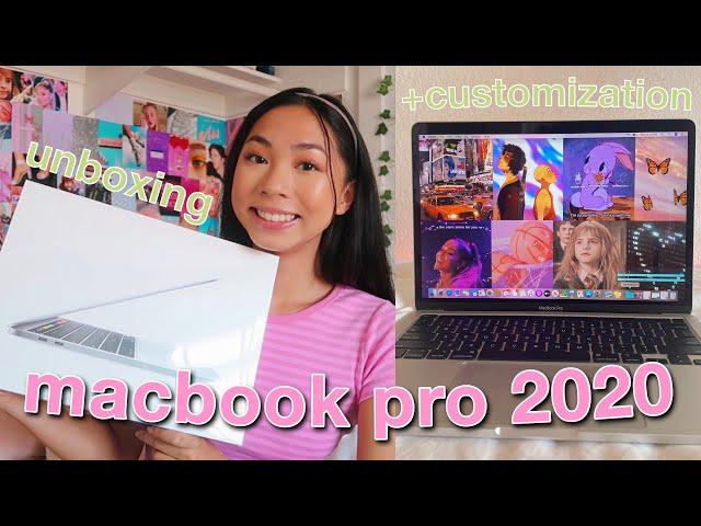 UNBOXING + CUSTOMIZING MY NEW 13'' MACBOOK PRO 2020 ⭐️