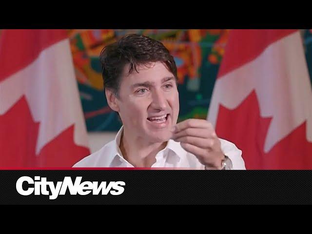 Trudeau takes aim at Poilievre's 'cuts' while speaking in B.C.