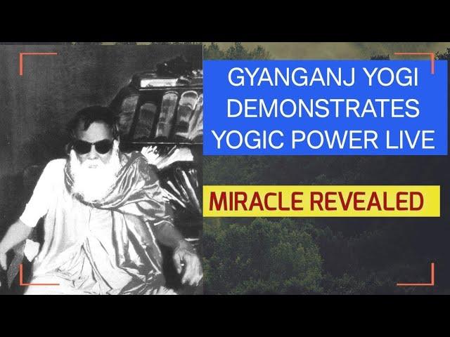 GYANGANJ YOGI DEMONSTRATES YOGIC SAKTI (POWER) LIVE TO PEOPLE