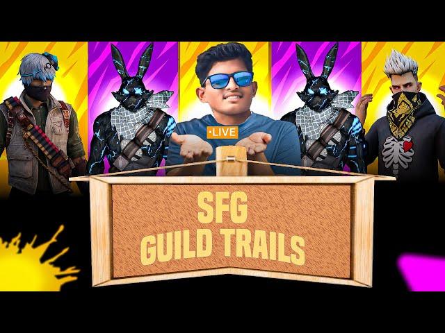 SFG GAMER GUILD TRAILS Free Fire Live SFG IS LIVE |FREE FIRE‍face cam live telugu #trending