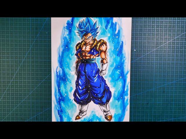 How to Draw Vegito and Gogeta Fusion [Super Gogito] Full Body