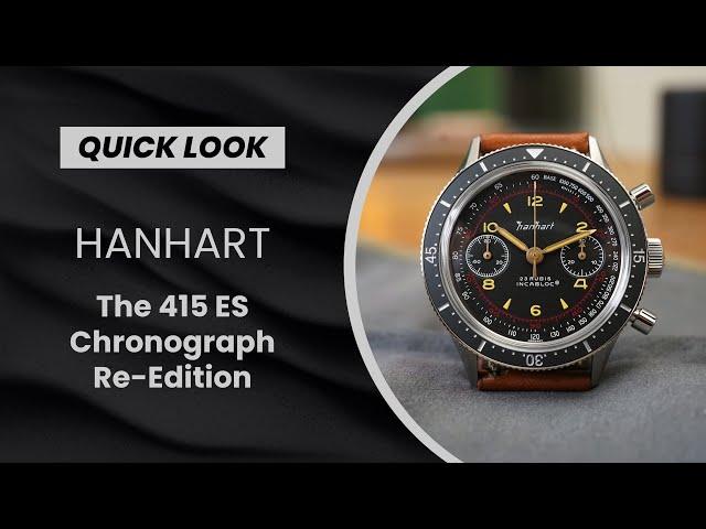 QUICK LOOK: Straight From The Archives, The Hanhart 415 ES Chronograph