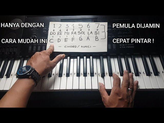 CARA MUDAH BELAJAR KUNCI KEYBOARD PIANO PEMULA CEPAT BISA !