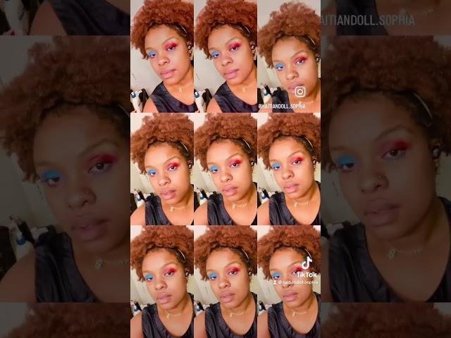 If pretty was a person.#redandbluemakeup #viral #gingerhair