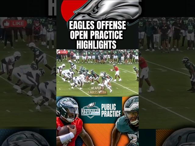 Eagles Open Practice Training Camp INSANE Highlights: Philadelphia Eagles offense Elite