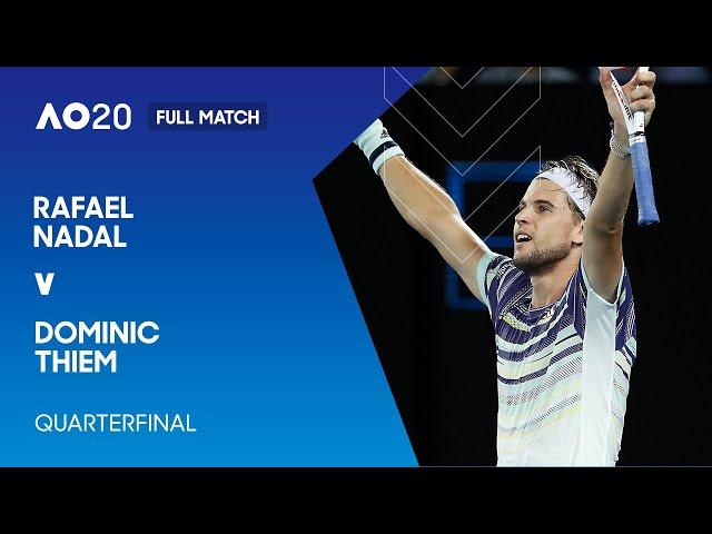 Rafael Nadal v Dominic Thiem Full Match | Australian Open 2020 Quarterfinal