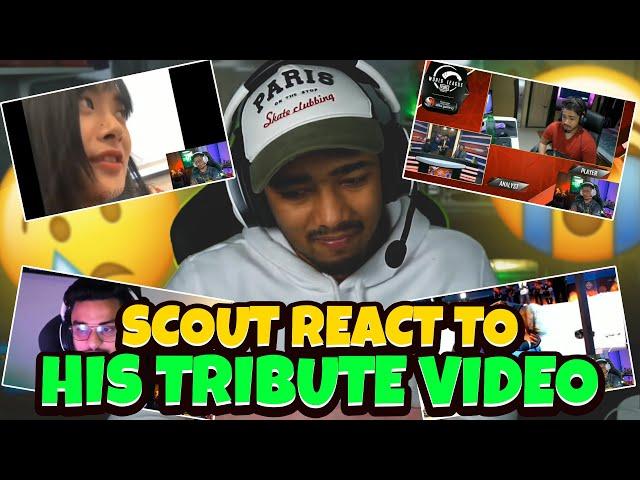 Scout reacts to fan made Tribute video ️ |  Gets Emotional 