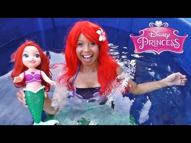 Disney Princess Ariel Toy Dunk Tank Challenge! || Disney Toy Review || Konas2002