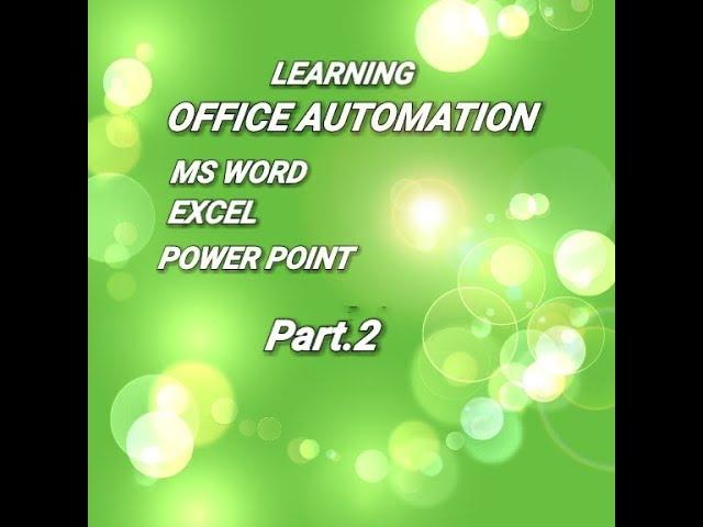 Online learning office automation 2019 Microsoft word 2019