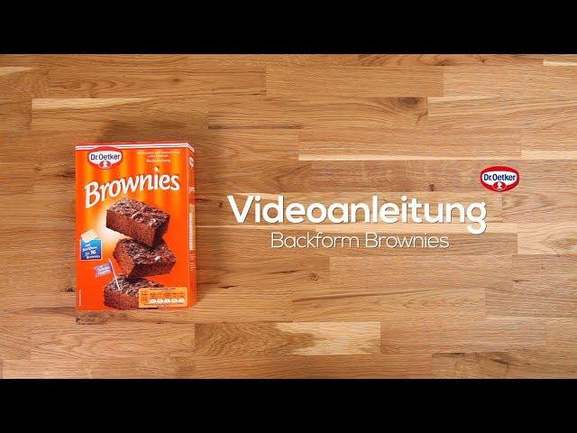 Videoanleitung Backform Brownies