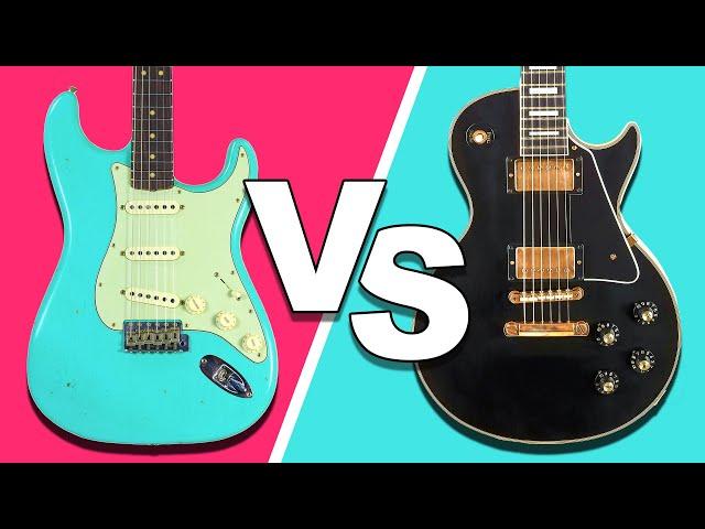 Fender Stratocaster vs. Gibson Les Paul - EPISCHE BATTLE