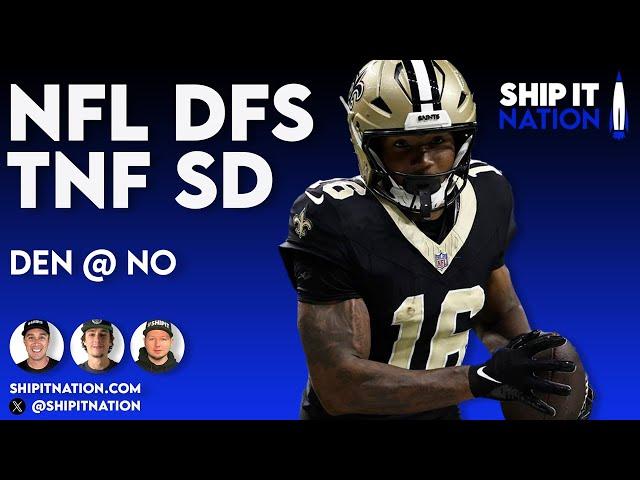 NFL Week 7 TNF Showdown | Broncos @ Saints | DraftKings DFS Picks, Plays & Process