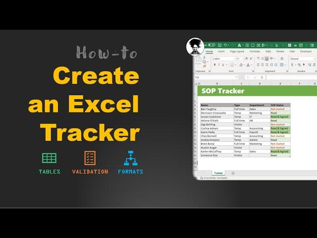 How to create an elegant, fun & useful tracker with Excel