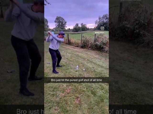 The purest golf shot ever