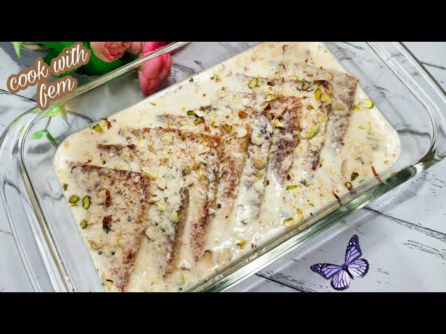 Shahi Tukray Recipe - Quick Dessert In 15 Minutes | Eid 2020 Special Dessert - Cook With Fem