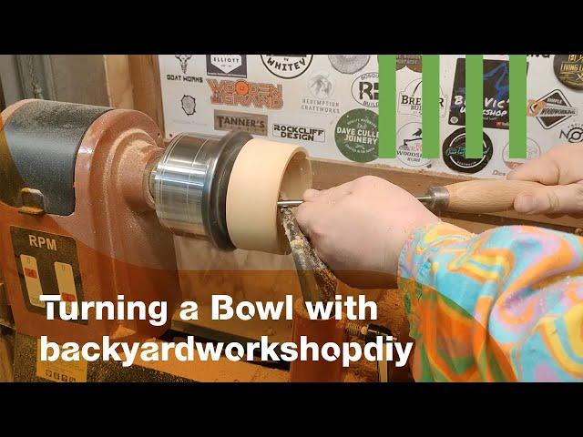 Woodturning: Turning a Bowl with BackyardWorkshopDIY