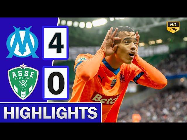 Marseille vs Saint Etienne 4-0 Hіghlіghts & All Goals 2024 Greenwood Amazing Goal 