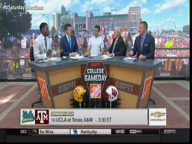 Aaron Rodgers makes predictions on College GameDay  9-3-16