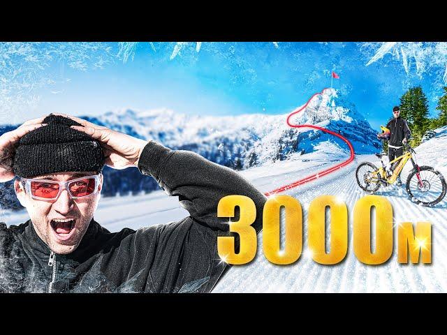 Am Limit | bei -10 grad eine Skipiste mit dem Fahrrad bezwingen