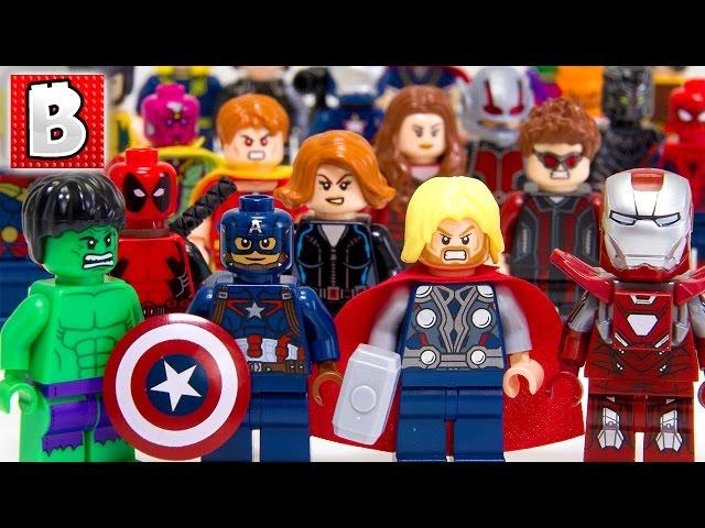 Every Lego Avengers Minifigure Ever Made!!! Ultimate Marvel Collection!