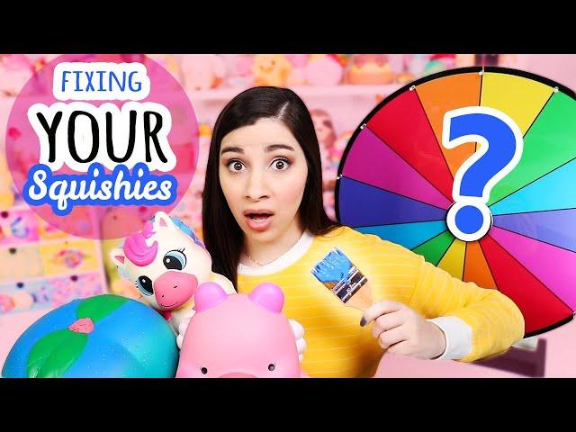 Squishy Makeovers: Spin The Wheel | Fixing Your Squishies #28