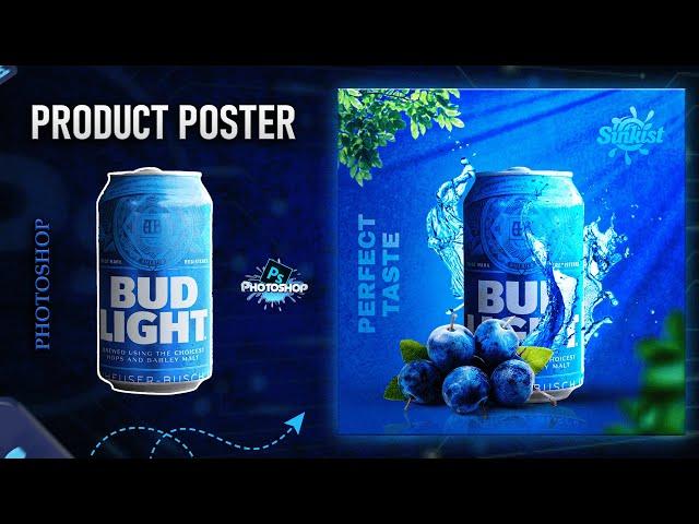 Product Manipulation Photoshop  |  Product Poster Design Tutorial in Photoshop  |  Azzi Graphics