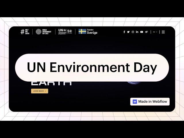 World Environment Day 2022 — Made in Webflow