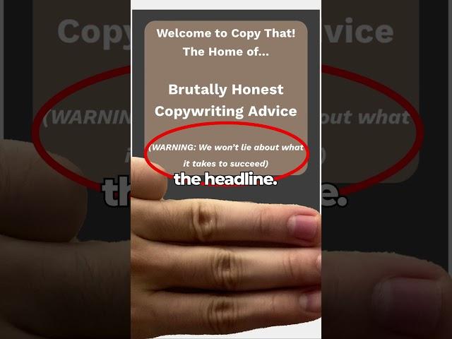 the right way to finger your copy | #copywritingtips #copywriting #copy