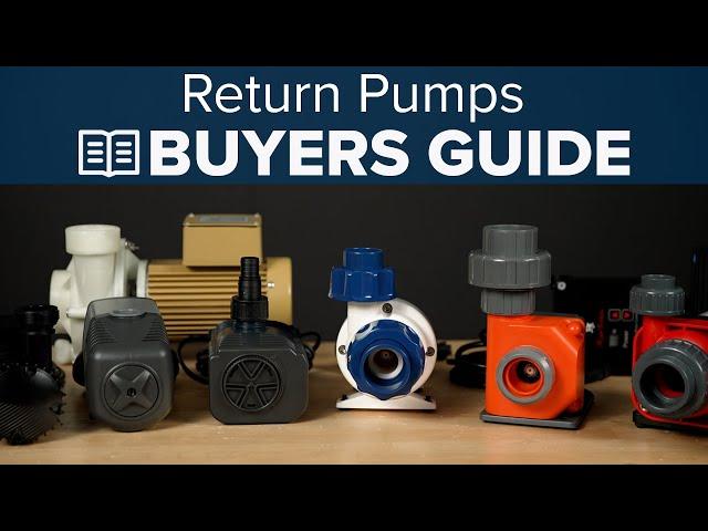 Your Guide To Picking The Right Return Pump For Your Saltwater Tank. Cheapest, Most Reliable & More!