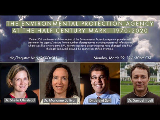 Panel: "The Environmental Protection Agency at the Half Century Mark, 1970-2020"