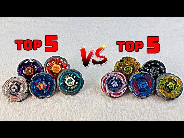 TOP 5 BEST Beyblade Metal Fusion vs TOP 5 BEST Beyblade Metal Masters (INSANE GENERATION BATTLE!!!)