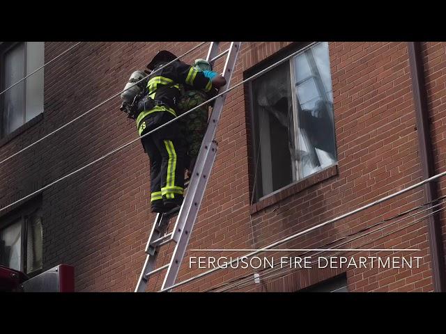 Ladder Rescue from 3rd Floor.