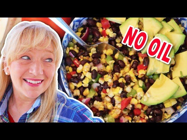 Best Corn Bean Salad Recipe | Cowboy Caviar | Whole Food Plant Based Side to Share