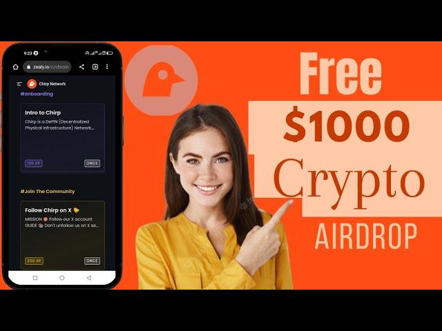 Claim FREE Crypto Tokens on Chirp Network Airdrop: Earn $1 to $1000!