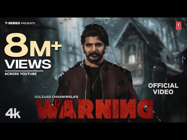 Gulzaar Chhaniwala - Warning (Official Video) New Haryanvi Song 2025 | T-Series Haryanvi