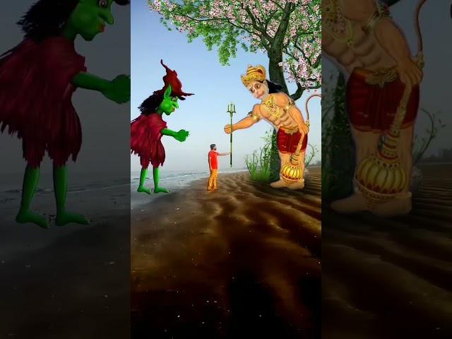 देखिये कैसे हनुमान जी भूत भगाते हे| jai hanuman | jai sri ram| #short #youtubeshorts #hanumaanstatus