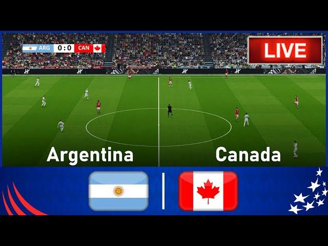 [LIVE] Argentina vs Canada |  Match LIVE Today • Video Game Simulation