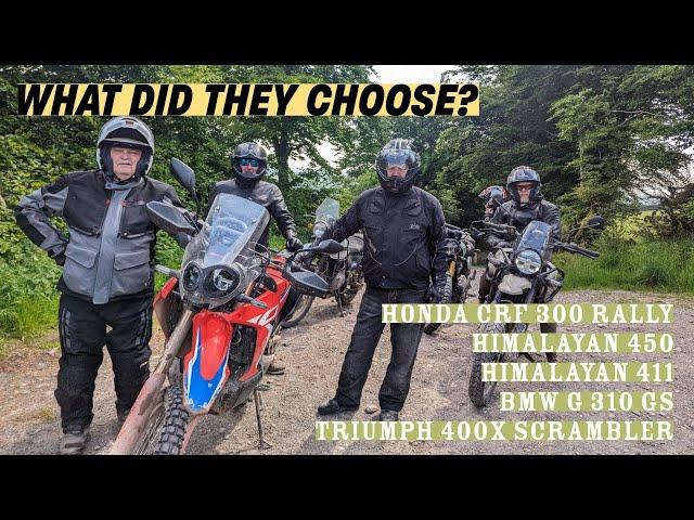 What did THEY choose? (a day on the small capacity adventure bikes)