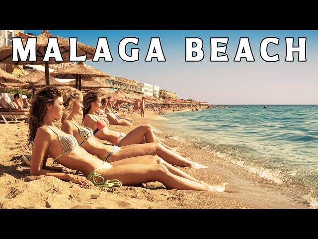 MALAGA BEACH WALK ️  AND MARINA  COSTA DEL SOL