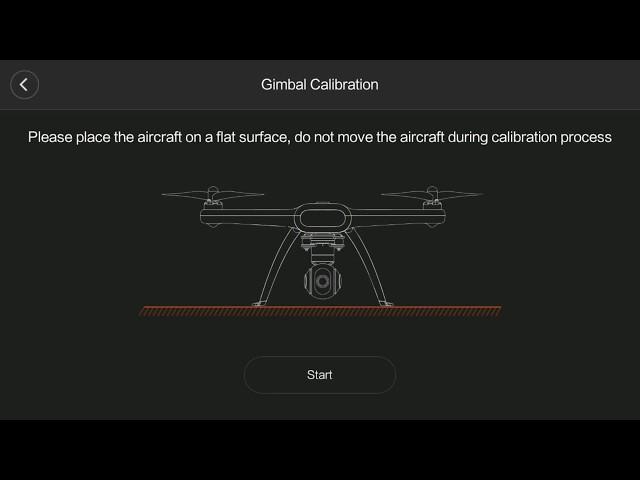 Falha na calibragem do Gimbal do MI DRONE 4K