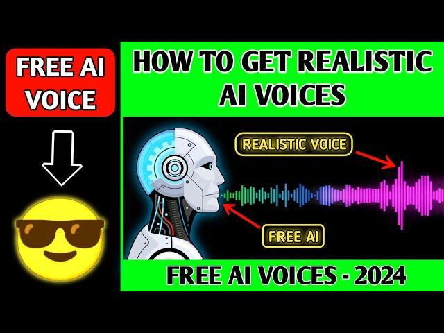 How to Get Realistic AI Voices(FREE) - 2024