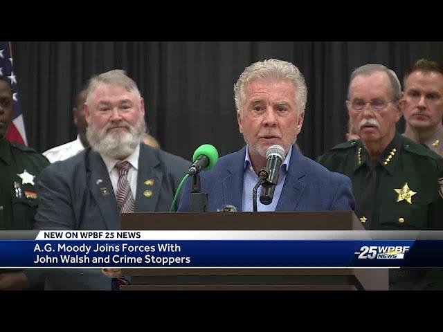 Attorney General Ashley Moody, John Walsh and Crime Stoppers join forces to encourage crime repor...