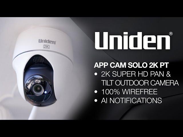 Uniden - Guardian App Cam Solo PT 2K Super HD Security Camera