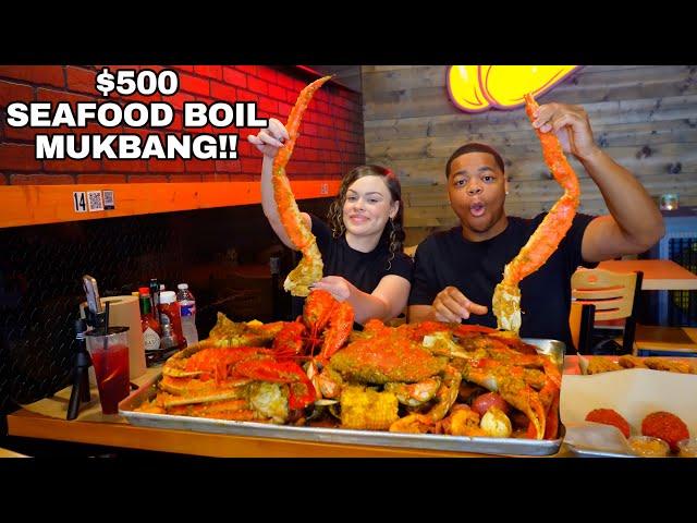 HUGE $500 SEAFOOD BOIL MUKBANG