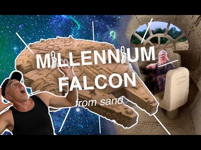 Millennium Falcon STAR WARS out of sand + explanation of special effects