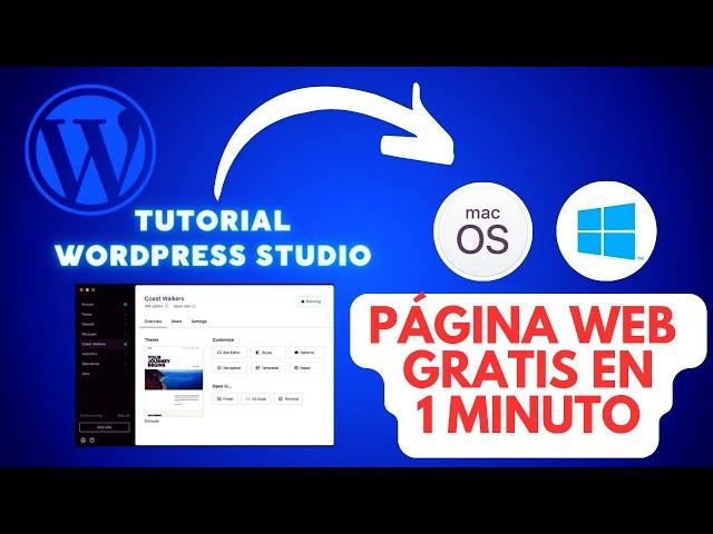  Como CREAR una Pagina Web GRATIS en 1 minuto | Studio by WordPress.com 